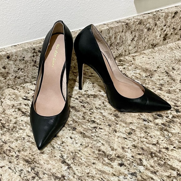 MAIDEN LANE Huxley Pointed Toe Stiletto Pump Leather Lined Vixen Femme Fatale - Picture 3 of 3
